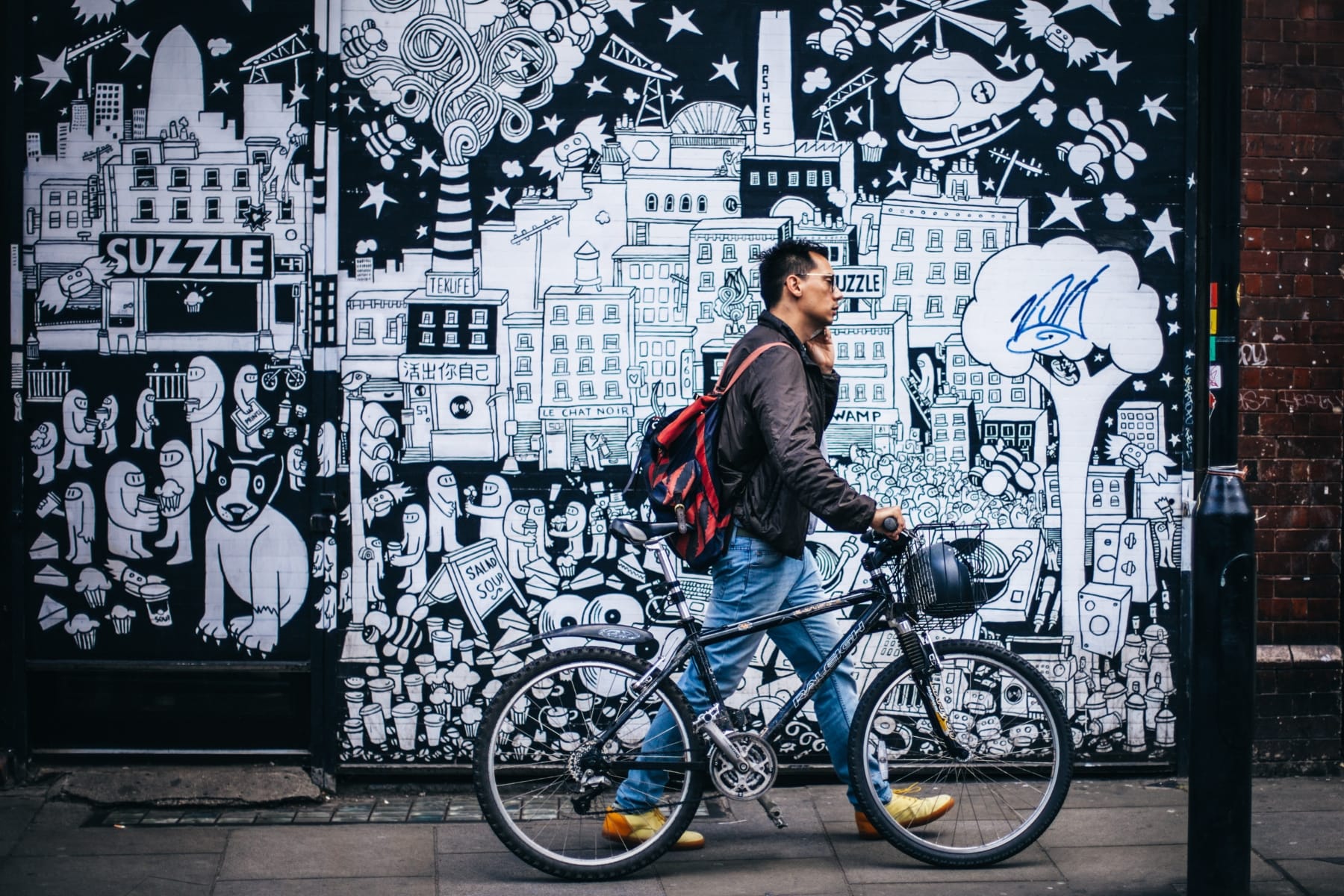Man and Bike